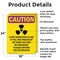 Signmission Radiation & Laser Sign, 24 in H x 18 in W, Aluminum, Rectangle OS-2PACK-CR-A-1824-V-10284 - alternate 2